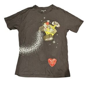 Disney Pixar Wall-E + Eve Couples Matching Tee Bubble Print T-Shirt Men's Large